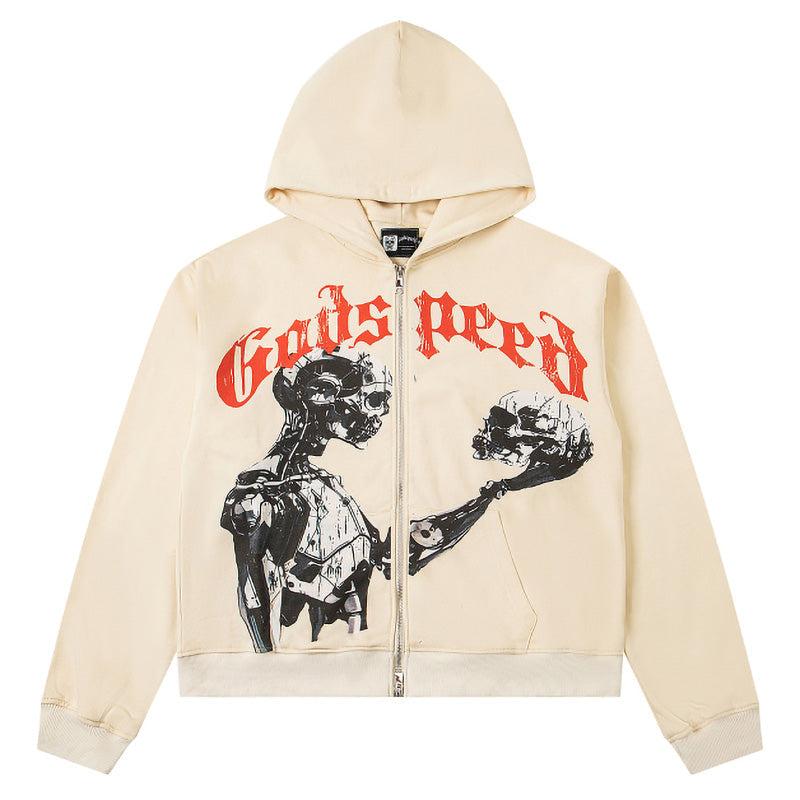 Godspeed Mankind Vs Ai Zip Up Hoodies