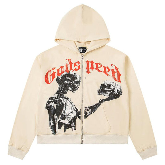 Godspeed Mankind Vs Ai Zip Up Hoodies