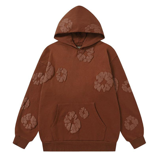 Denim Tears Kapok Flower Pattern Printed Brown Tracksuit