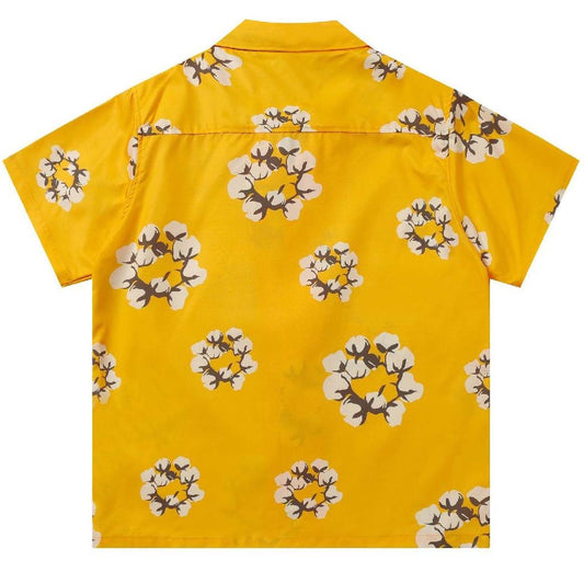 Denim Tears Cactus Tears Wreath Button Up Yellow Set