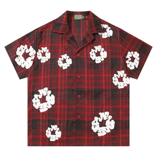 Denim Tears Kapok Flower Pattern Red Set