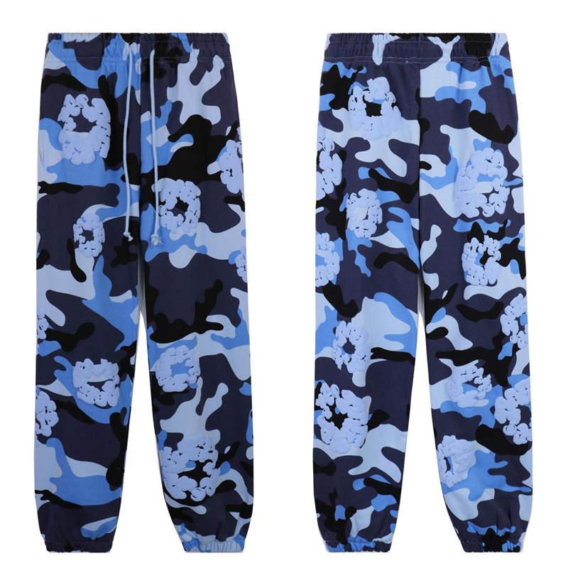 Denim Tears Cotton Wreath Camouflage Blue Tracksuit